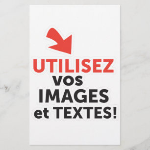 Drucken Sie Ihre DIY-Designs online auf Französisc Briefpapier