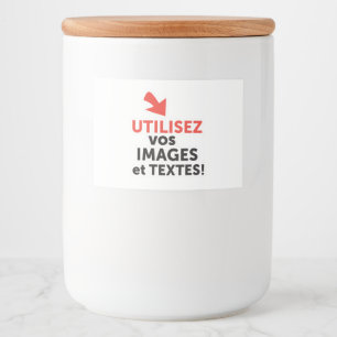 Drucken Sie Ihre DIY-Designs online auf Französisc Lebensmitteletikett
