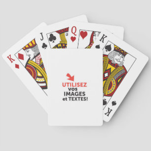 Drucken Sie Ihre DIY-Designs online auf Französisc Spielkarten