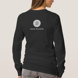 Drucken Sie Ihren Namen und Ihr Logo auf zwei Seit T-Shirt