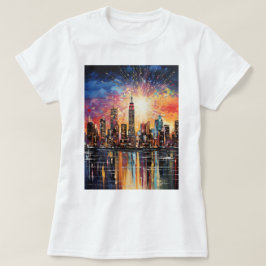 Drucken Sie neue Farbe, farbenfrohe Farbe, elegant T-Shirt