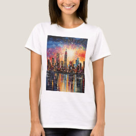 Drucken Sie neue Farbe, farbenfrohe Farbe, elegant T-Shirt