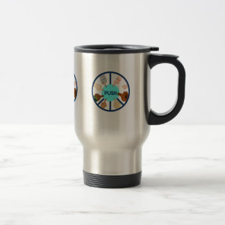 DRÜCKEN Sie Reise-Tasse Reisebecher