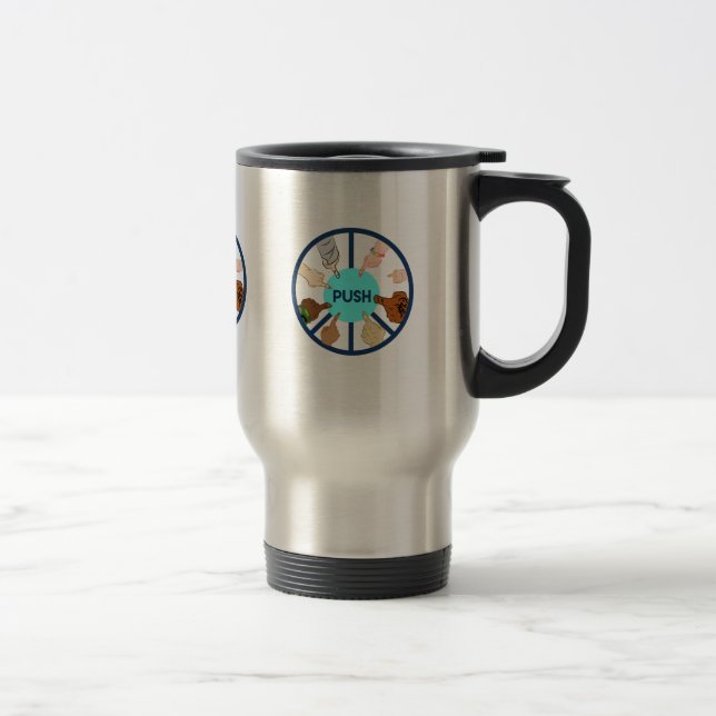 DRÜCKEN Sie Reise-Tasse Reisebecher (Rechts)
