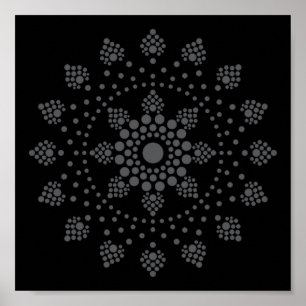 Drucken Sie sich ein eigenes Mandala Template Post Poster