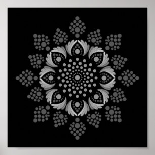 Drucken Sie sich ein eigenes Mandala Template Post Poster