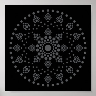 Drucken Sie sich ein eigenes Mandala Template Post Poster