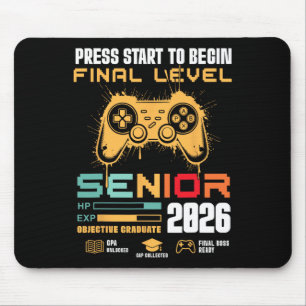 Drücken Sie Start, um das letzte Level Senior 2026 Mousepad