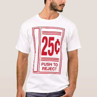 drücken Sie, um lustiges T-Shirt