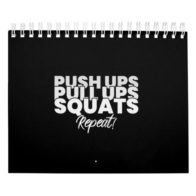 Drücken Sie UPS Pull UPS Squats Wiederholen! Kalender (Titelbild)