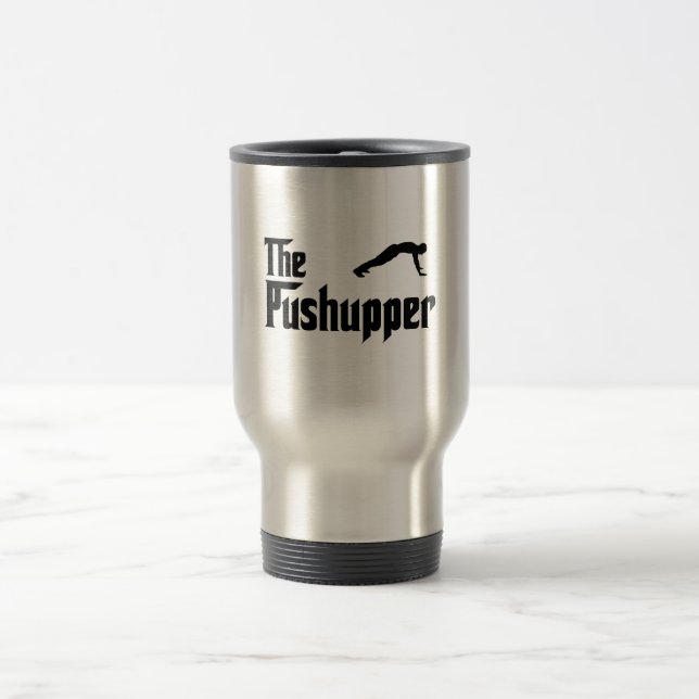 Drücken Sie Ups Reisebecher (Mittel)