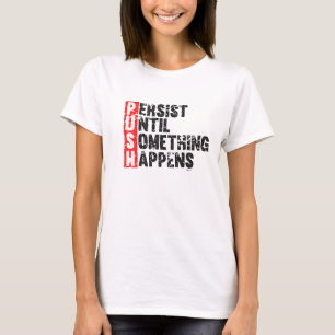 DRÜCKEN Sie Vintagen Blick T-Shirt