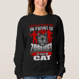 Drücken Sie vor Zombies, um meine Katze Retten - K Sweatshirt
