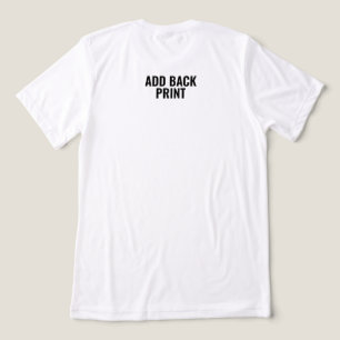 Drucken von benutzerdefiniertem Text Zurück Drucke Tri-Blend Shirt