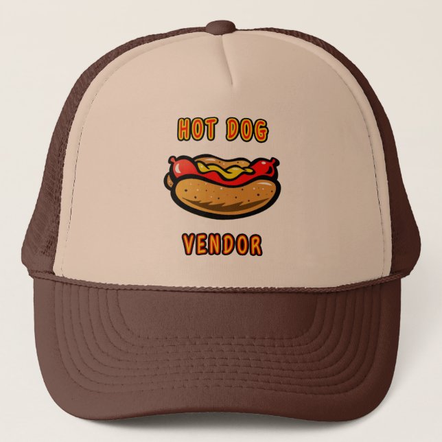 Drucken von Hot Dog-Händlern Truckerkappe (Vorderseite)