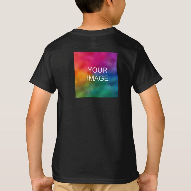 Drucken von individuell anpassbaren Vorlagenboys a T-Shirt (Rückseite)