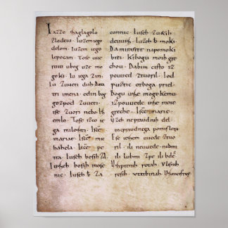 Drucken von Manuskripten Poster
