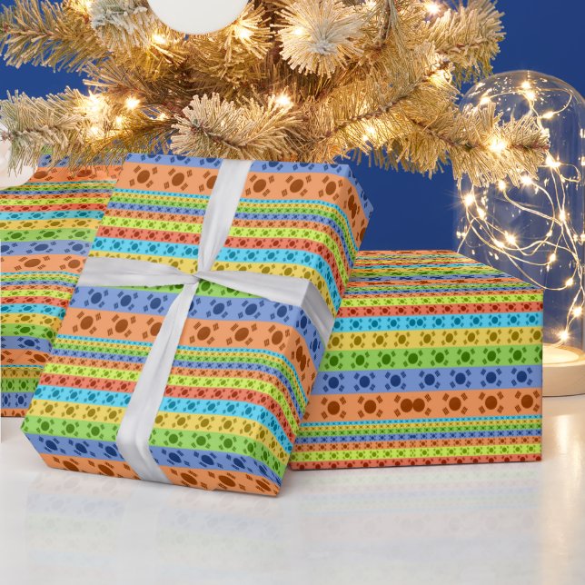 Drucken von mehrfarbigen koreanischen Flaggen Geschenkpapier (Feiertage)