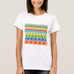 Drucken von mehrfarbigen koreanischen Flaggen T-Shirt