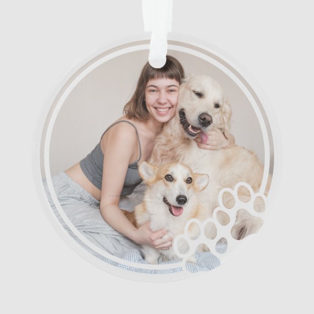 Drucken von Rahmen für benutzerdefinierte Begleite Ornament (Rückseite)