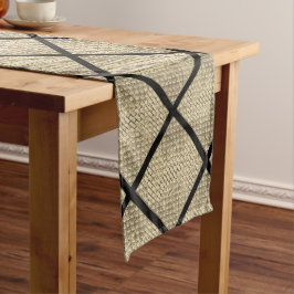 Drucken von rustikalem Design in Beige aus Ziegels Mittelgroßer Tischläufer