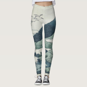 DRUCKENDE Leggings VINTAG JAPANISCHE DRUCKERIN
