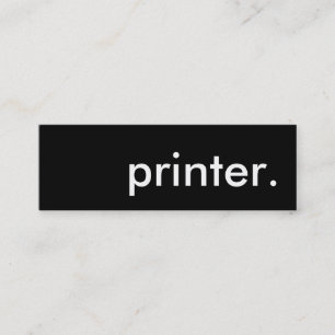 Drucker. Mini Visitenkarte