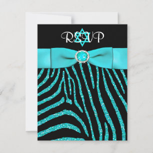 DRUCKER RIBBON Zebra, Blue IMITATS Glitzer RSVP Ca