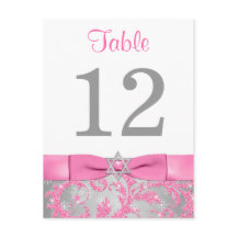 DRUCKER - Winter Wonderland Tischnummer Card