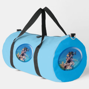 Drückerfisch am Korallenriff - Fotodesign Duffle Bag