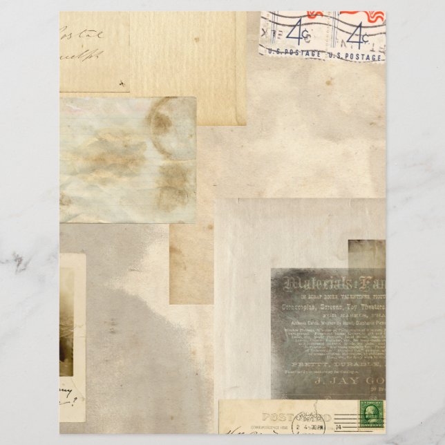 Druckerschleifpapier für Vintage verblichene Zeits (Vorderseite)