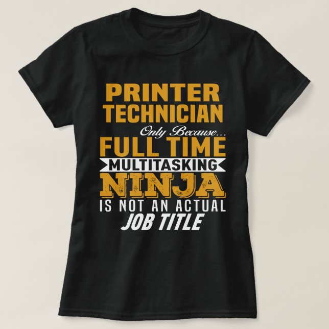 Druckertechniker T-Shirt (Design vorne)