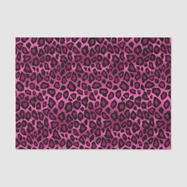 Druckfarben und Schwarz-Leopard Seidenpapier (Vorderseite)