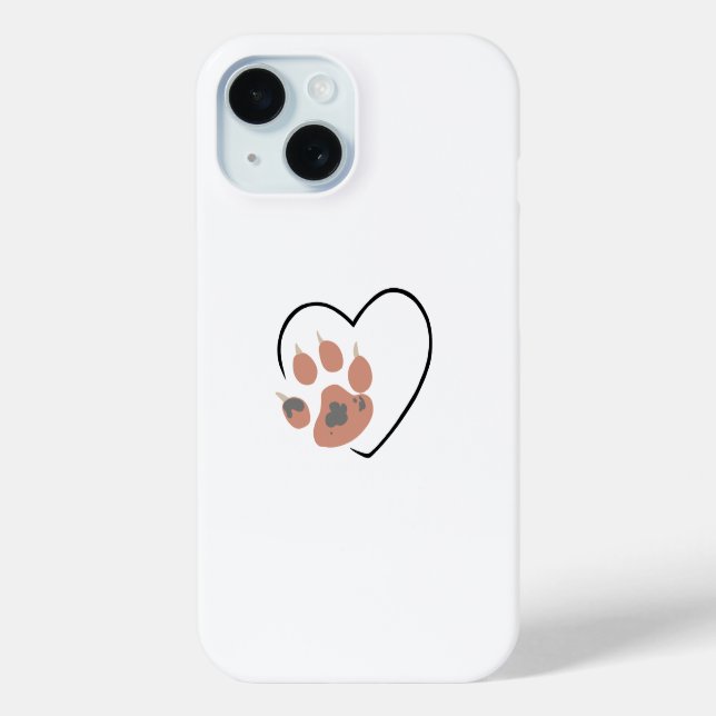 Druckherz aufsetzen - Niedliches Lieblingsdesign Case-Mate iPhone Hülle (Rückseite)