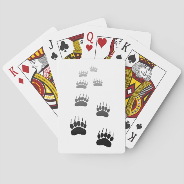 Druckkarten für die Bärenpaare Spielkarten (Rückseite)