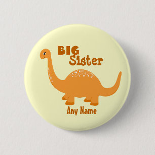 Druckknopf "Big Sister Dinosaurier" Button