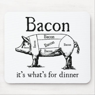 Druckknopf, empfangen Speck - Speck-Zufuhr Mousepad