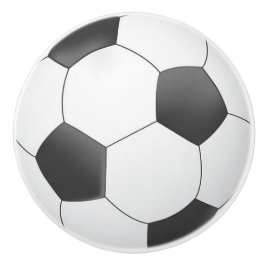 Druckknopf für die Keramik Schwarz-Weiß-Fußball Keramikknauf
