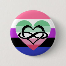 Druckknopf "Genderfluid Abrosexual Polyam