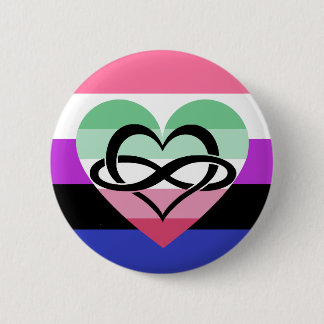 Druckknopf "Genderfluid Abrosexual Polyam Button
