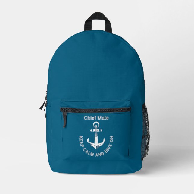 Druckknopfbeutel Bedruckter Rucksack (Vorderseite)