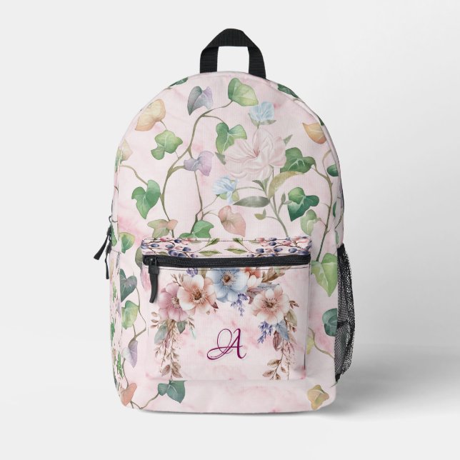 Druckknopfbeutel Bedruckter Rucksack (Vorderseite)