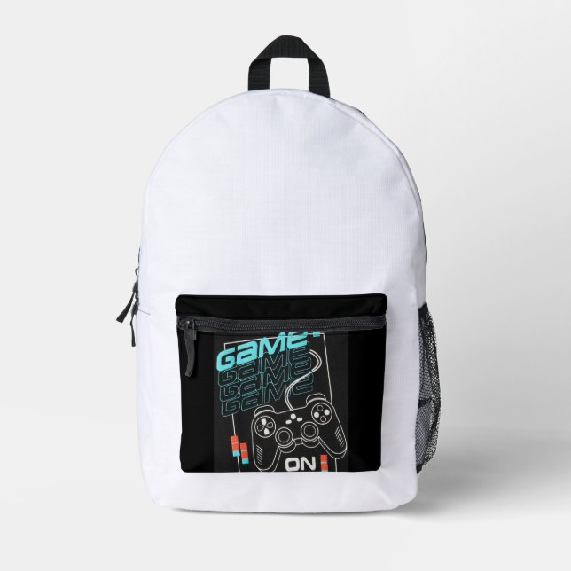 Druckknopfbeutel Bedruckter Rucksack (Vorderseite)