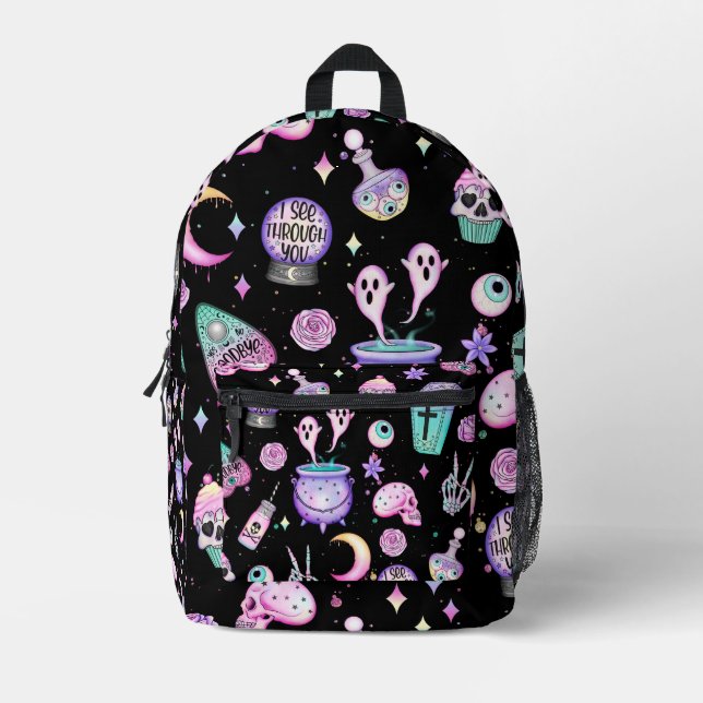 Druckknopfbeutel Bedruckter Rucksack (Vorderseite)
