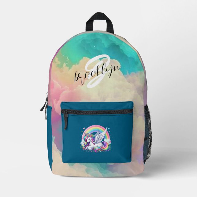 Druckknopfbeutel Bedruckter Rucksack (Vorderseite)