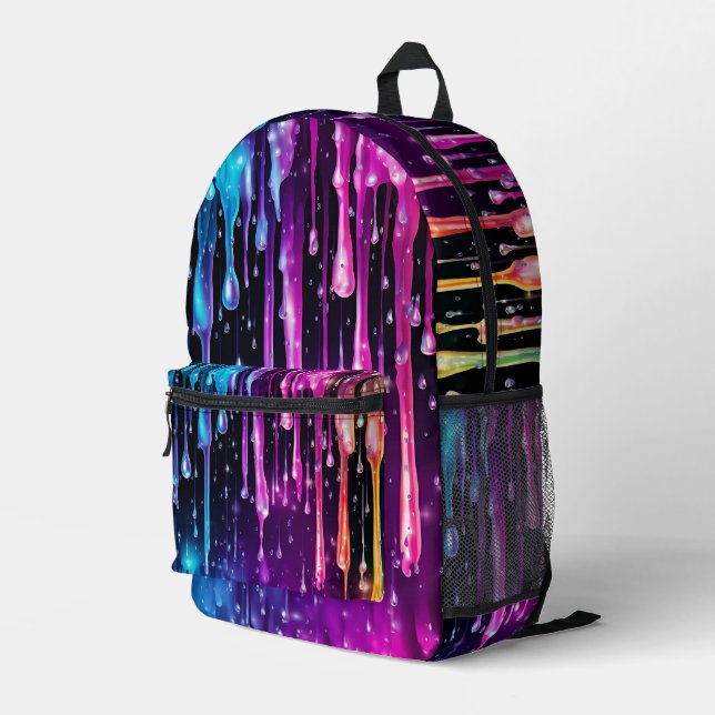 Druckknopfbeutel Bedruckter Rucksack (Rückseitige Ecke Rechts)