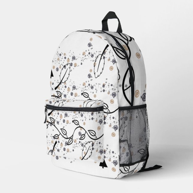 Druckknopfbeutel Bedruckter Rucksack (Rückseitige Ecke Rechts)