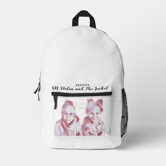 Druckknopfbeutel Bedruckter Rucksack (Vorderseite)