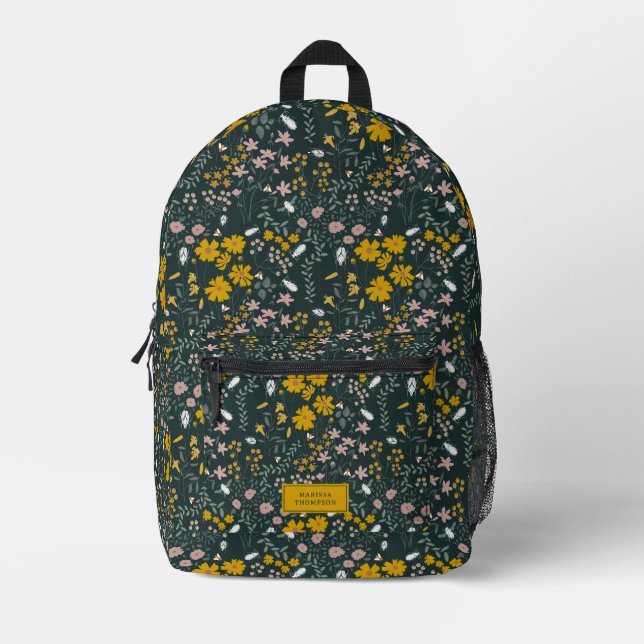 Druckknopfbeutel Bedruckter Rucksack (Vorderseite)