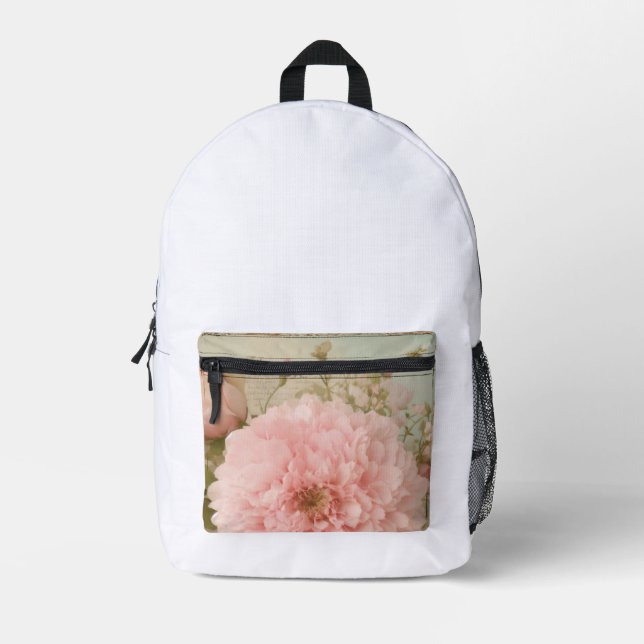 Druckknopfbeutel Bedruckter Rucksack (Vorderseite)